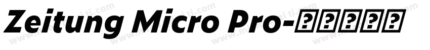 Zeitung Micro Pro字体转换